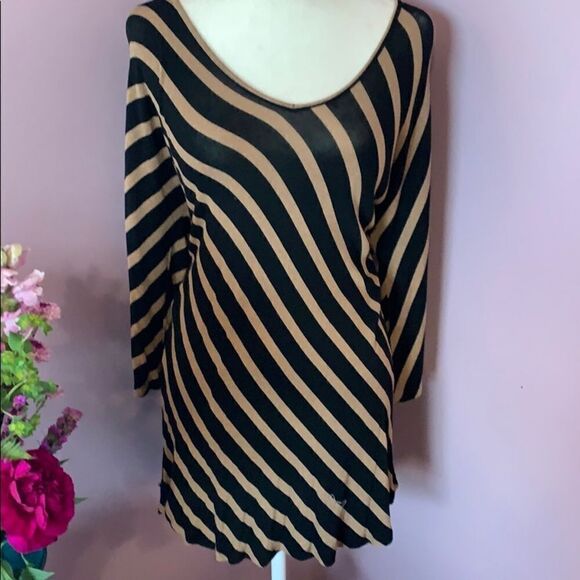Inc striped v neck tunic - Picture 1 of 5